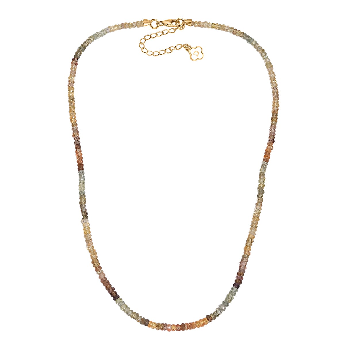 Doorbuster D'Joy Premium Golden Zircon 85.00 ctw Beaded Necklace in 18K Vermeil Yellow Gold Over Sterling Silver 18-20 Inches image number 3