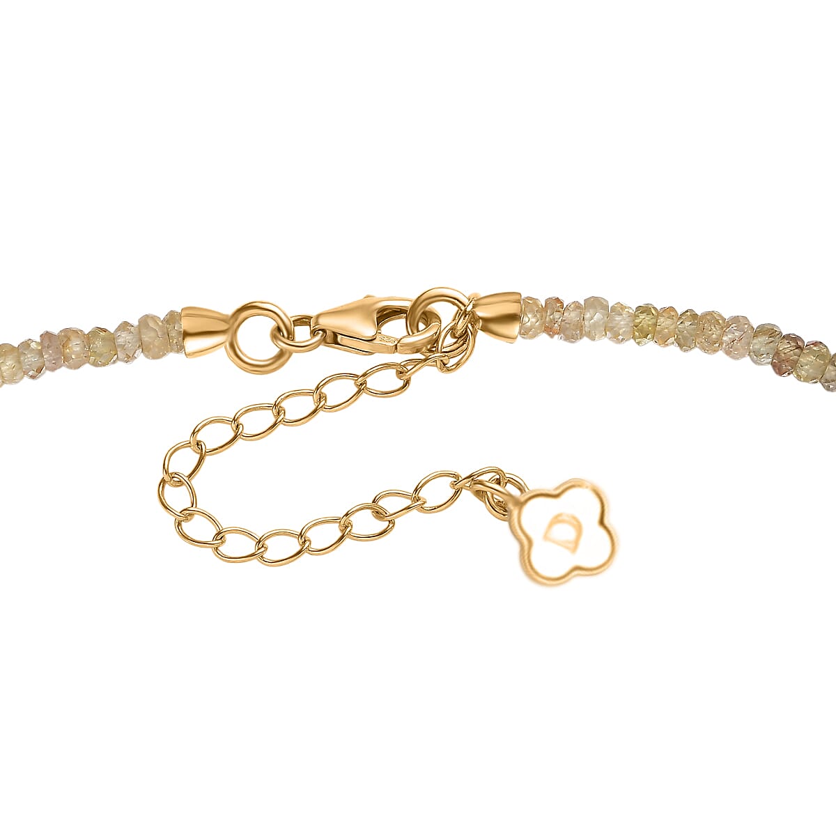 Doorbuster D'Joy Premium Golden Zircon 85.00 ctw Beaded Necklace in 18K Vermeil Yellow Gold Over Sterling Silver 18-20 Inches image number 4