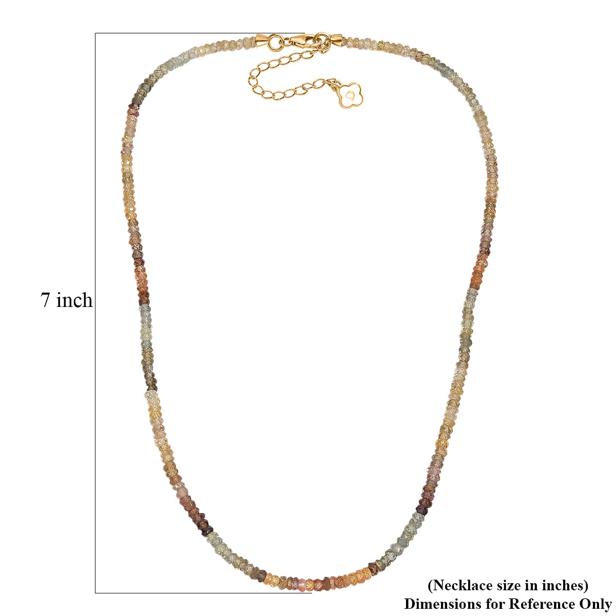 Doorbuster D'Joy Premium Golden Zircon 85.00 ctw Beaded Necklace in 18K Vermeil Yellow Gold Over Sterling Silver 18-20 Inches image number 5