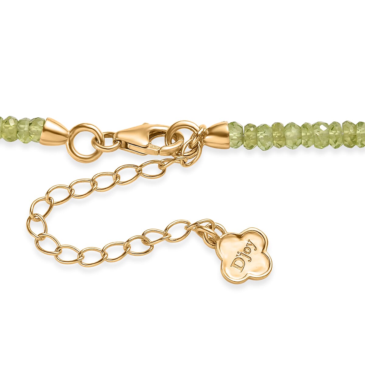 Doorbuster D'Joy Premium Hebei Peridot 75.00 ctw Beaded Necklace in 18K Vermeil Yellow Gold Over Sterling Silver 18-20 Inches image number 4