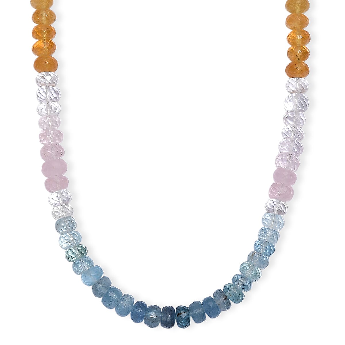 Doorbuster D'Joy Premium Multi Beryl 110.00 ctw Beaded Necklace in 18K Vermeil Yellow Gold Over Sterling Silver 18-20 Inches image number 0