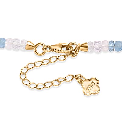 D'Joy Premium Multi Beryl 110.00 ctw Beaded Necklace in 18K Vermeil Yellow Gold Over Sterling Silver 18-20 Inches
