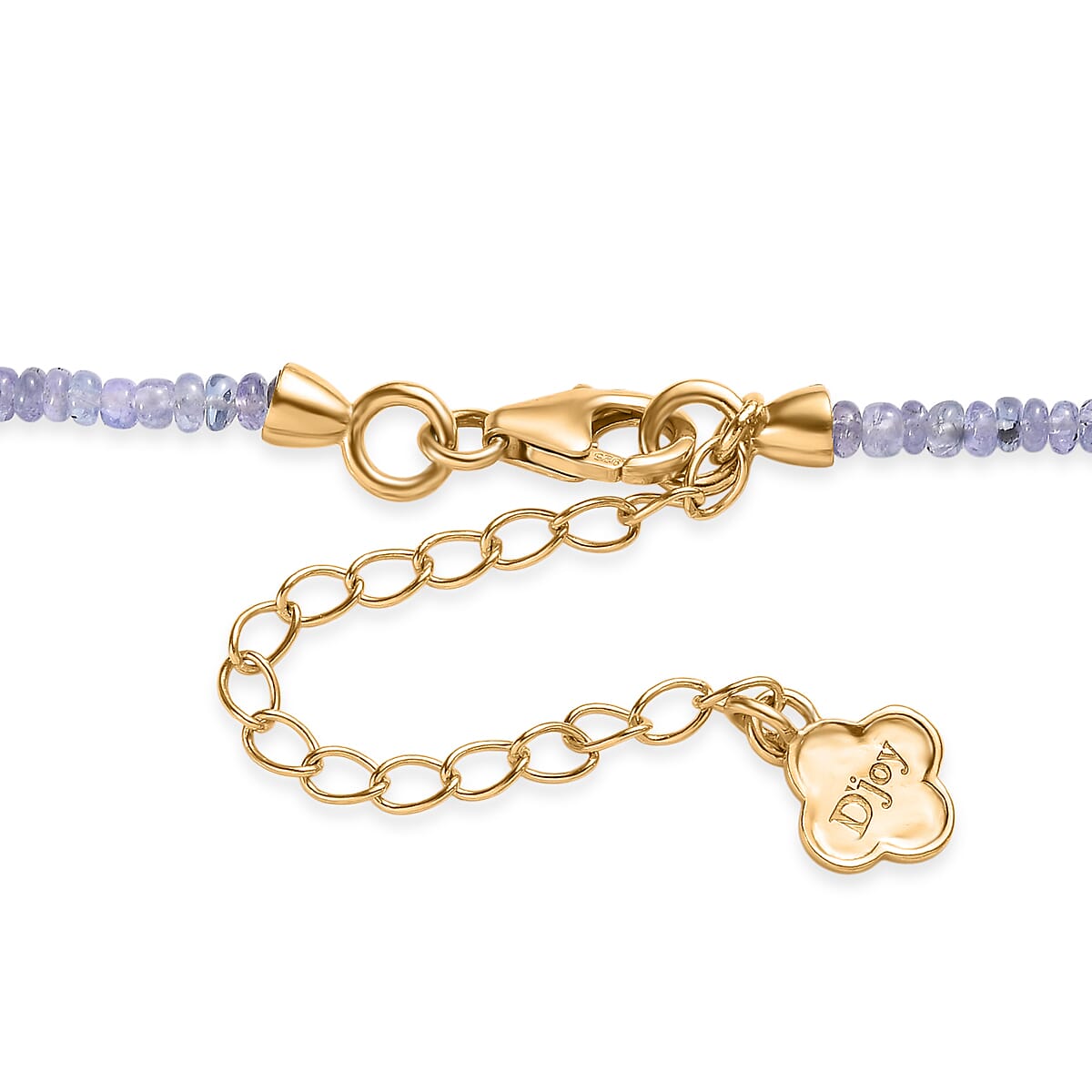 Doorbuster D'Joy Premium Tanzanite and Tsavorite Garnet 40.00 ctw Beaded Necklace in 18K Vermeil Yellow Gold Over Sterling Silver 18-20 Inches image number 4