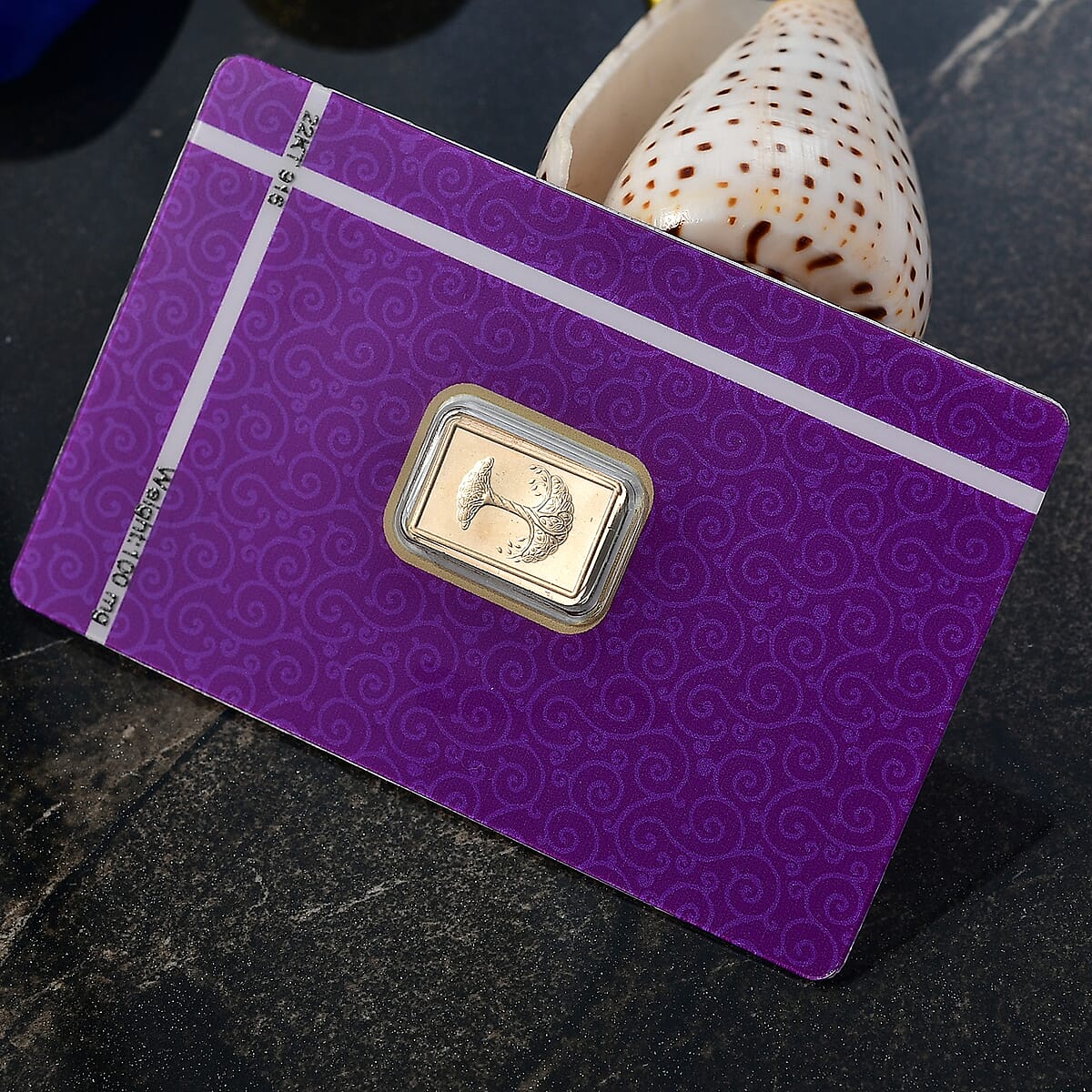 Doorbuster 22K Yellow Gold Tree of Life Emboss Sheet 100mg image number 1