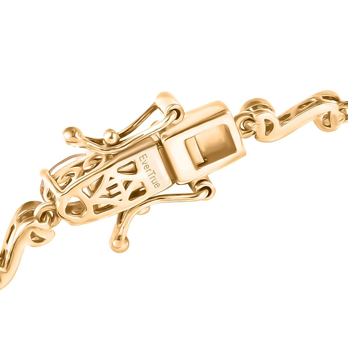 EverTrue Brazilian Citrine, White Zircon Bracelet in 18K YG Plated (6.50 In) 5.30 ctw image number 3