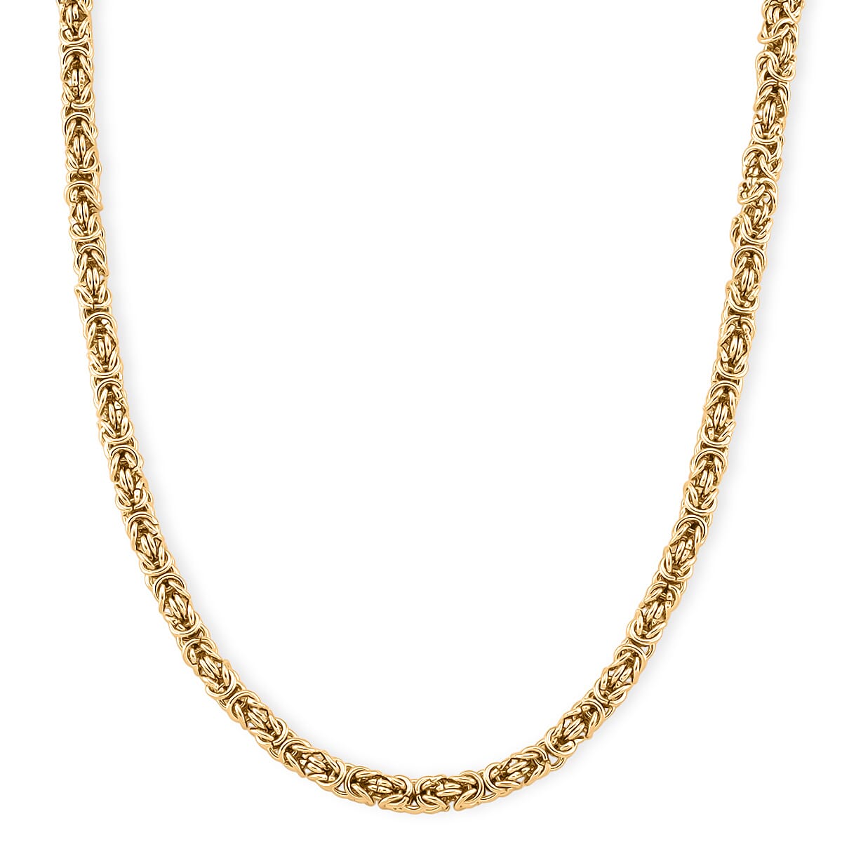 Byzantine Chain Necklace in ION Plated YG Stainless Steel 19-21 Inches image number 0