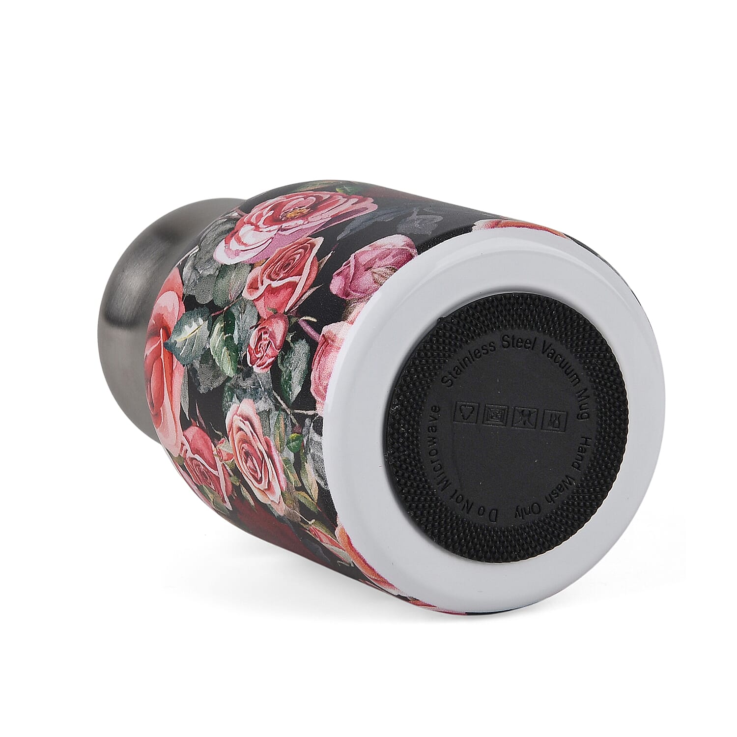 Livmore Rose Pattern 260ml Double Wall Stainless Steel Water Bottle