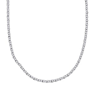 Luxuriant Lab Grown Diamond G-H SI 7.20 ctw Necklace in Rhodium Over Sterling Silver 18 Inches