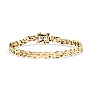 Luxoro 10K Yellow Gold Link Bracelet (7.25 In) (7.40 g)