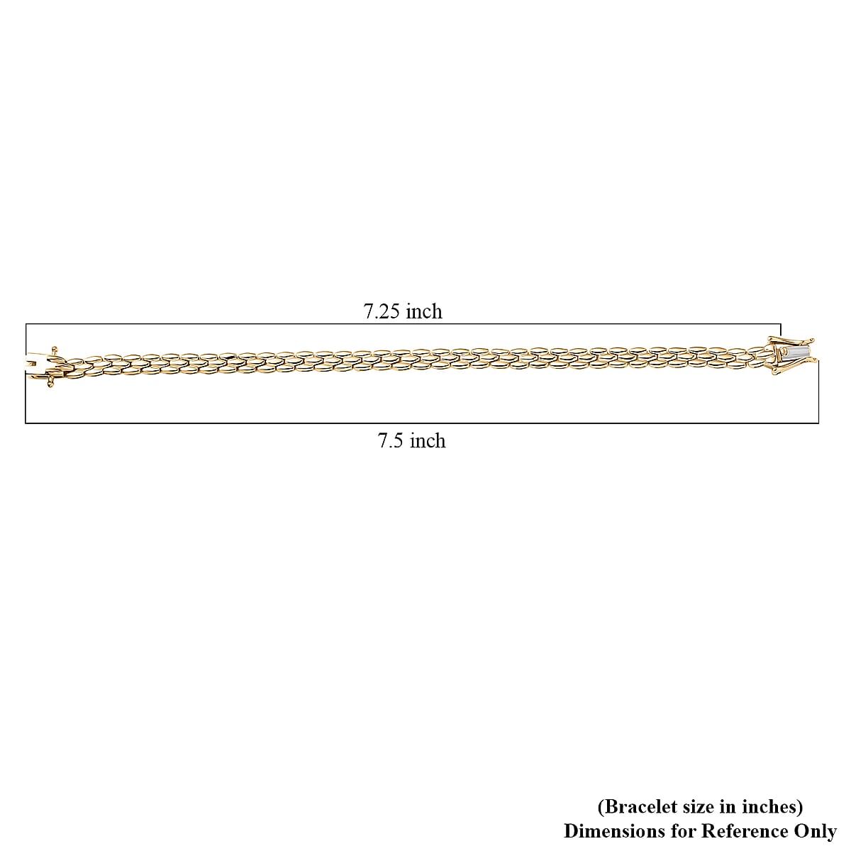 Luxoro 10K Yellow Gold Link Bracelet (7.25 In) (7.40 g) image number 4