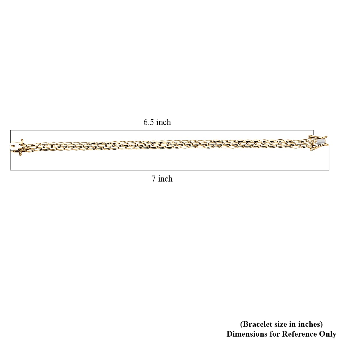 Luxoro Link Bracelet in 10K Yellow Gold (6.50 In) 6.75 Grams image number 4