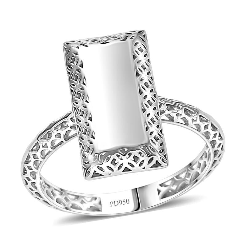 Mirage Collection Architectural Elegance Statement Ring in 950 Palladium (Size 10.0) 1.95 Grams