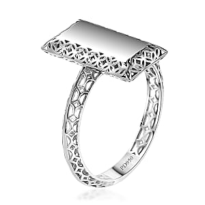 Mirage Collection Architectural Elegance Statement Ring in 950 Palladium (Size 7.0) 1.95 Grams