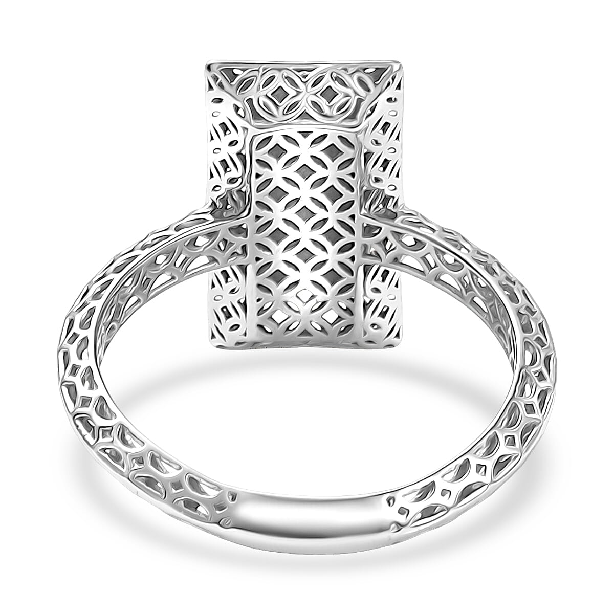 Mirage Collection Architectural Elegance Statement Ring in 950 Palladium (Size 7.0) 1.95 Grams image number 4
