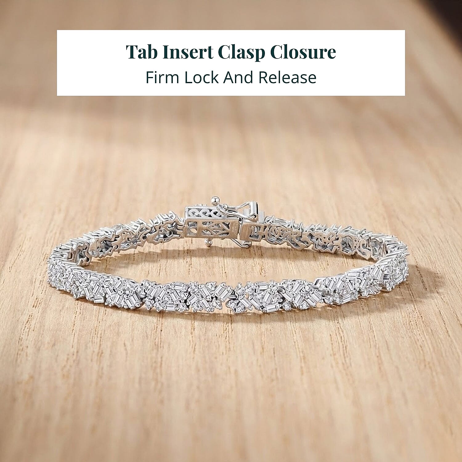 Luxuriant Lab Grown Diamond G-H SI 4.00 ctw Matrix Link Bracelet in Rhodium Over Sterling Silver (7.25 In)
