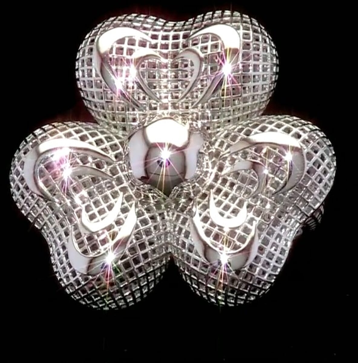 D'Joy Orchid Floral Ring in Rhodium Over Sterling Silver (Size 10.0) 6.25 Grams image number 3