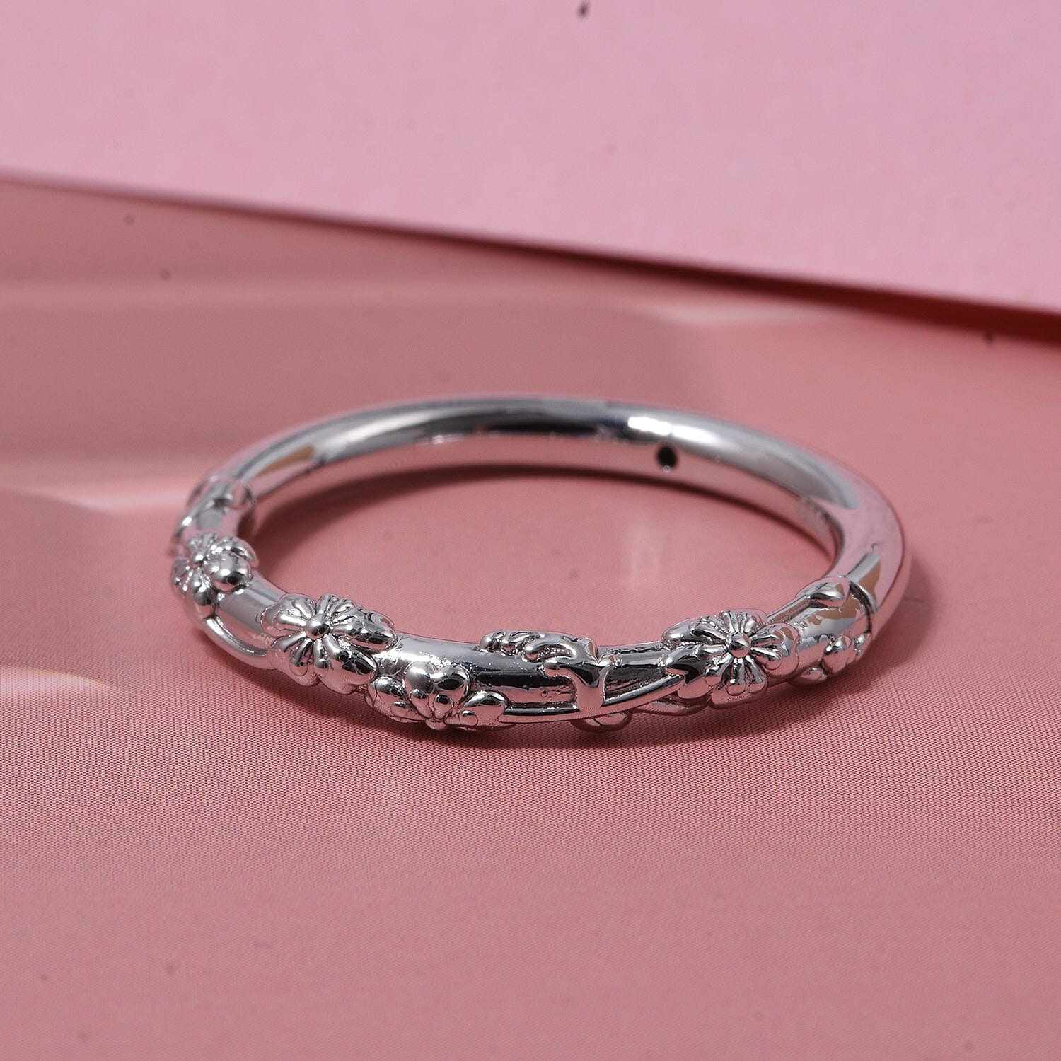 Fancy Ring in 999 Platinum (Size 5.5) 1.1 Grams