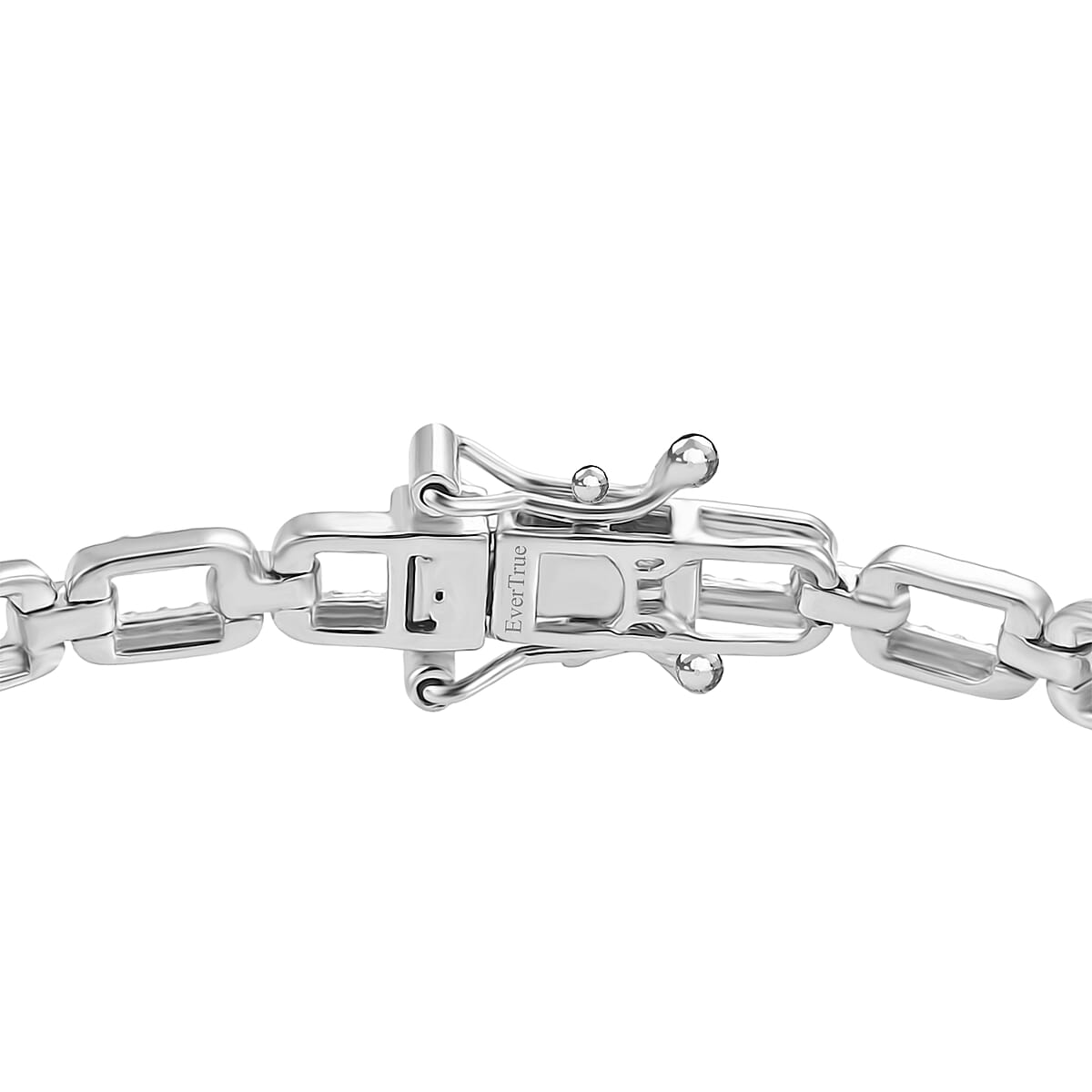 EverTrue Verde Onyx 12.80 ctw Station Bracelet in Platinum Bond (7.25 In) image number 3