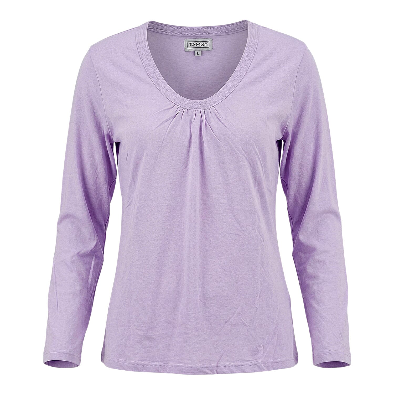 Tamsy Purple Top with Black Jogger Lounge Set - M