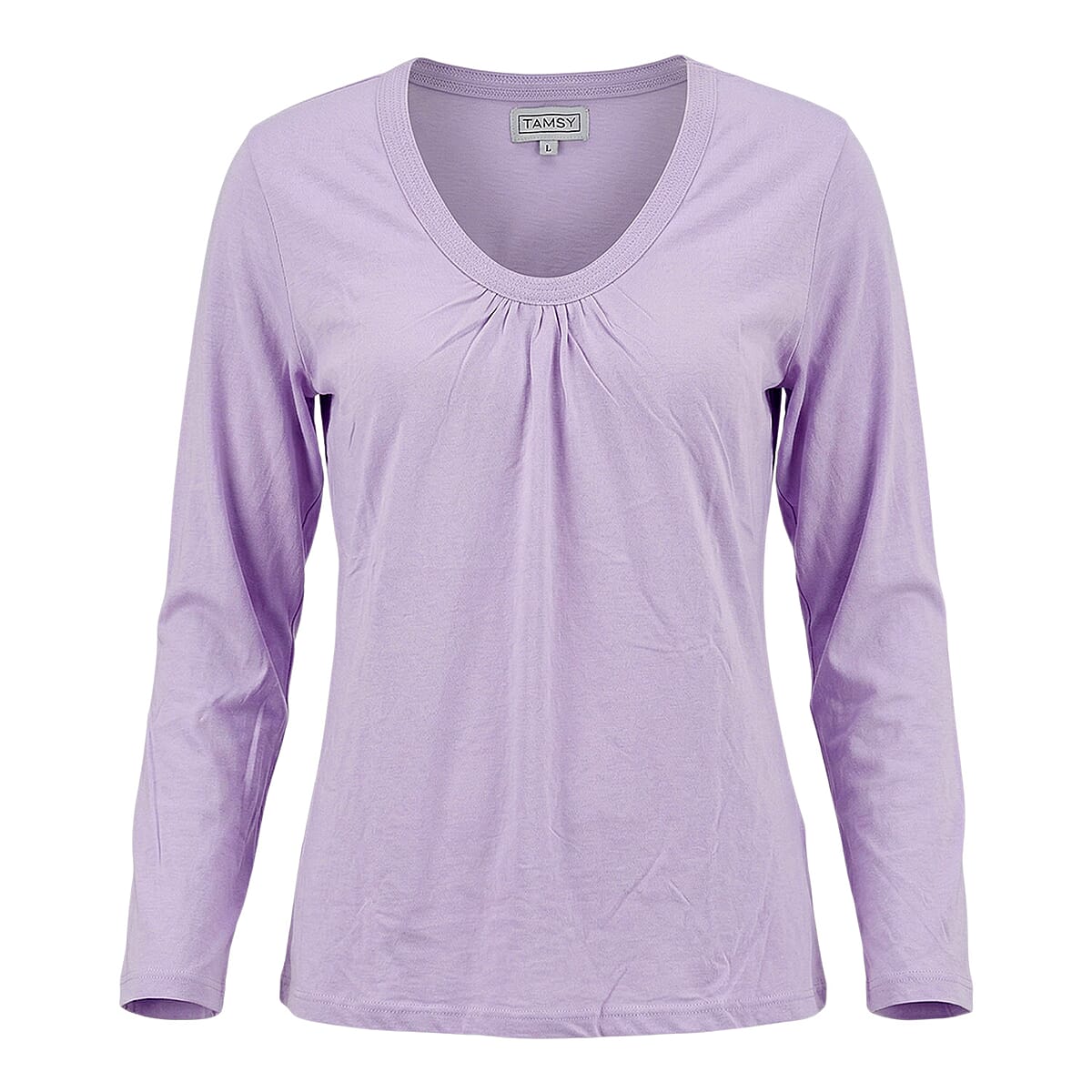 Tamsy Purple Top with Black Jogger Lounge Set - M  image number 3