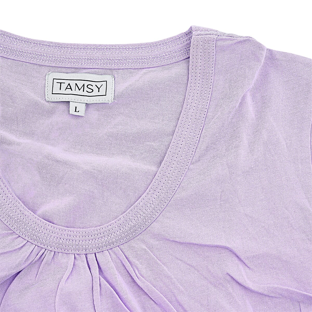 Tamsy Purple Top with Black Jogger Lounge Set - XL image number 5