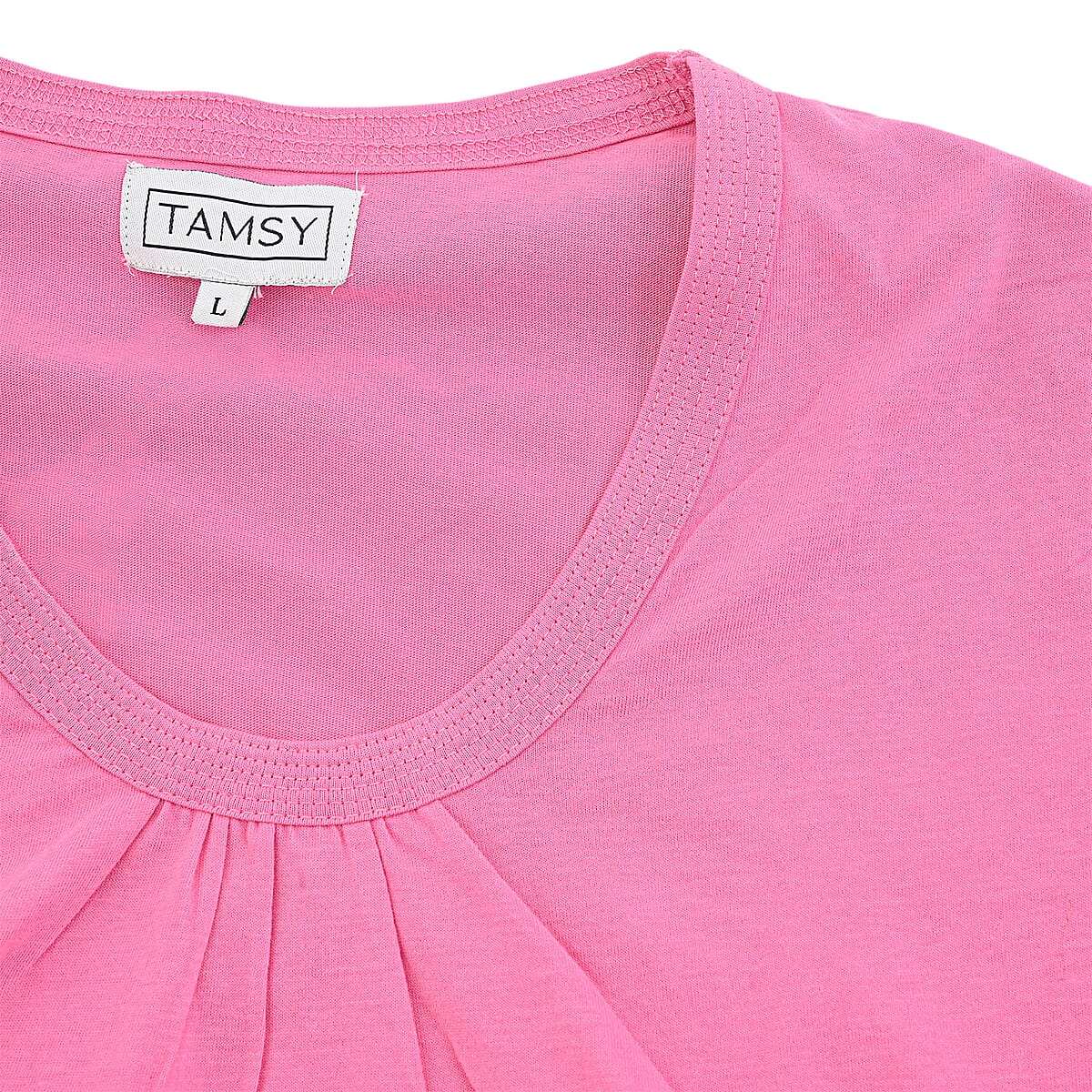 Tamsy Pink Top with Gray Jogger Lounge Set - L image number 4