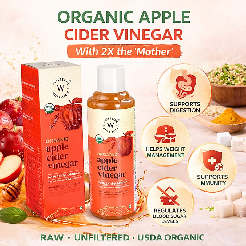 Wellbeing Nutrition Apple Cider Vinegar (2X Mother) | 500 ml