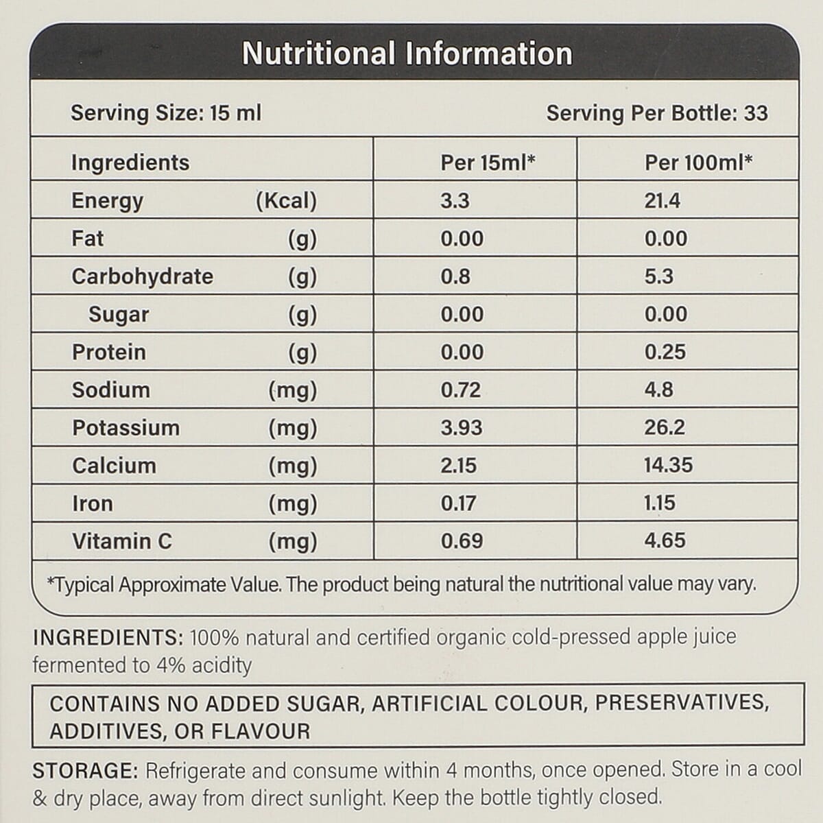 Wellbeing Nutrition Apple Cider Vinegar (2X Mother) | 500 ml image number 7