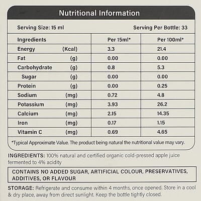 Wellbeing Nutrition Apple Cider Vinegar (2X Mother) | 500 ml