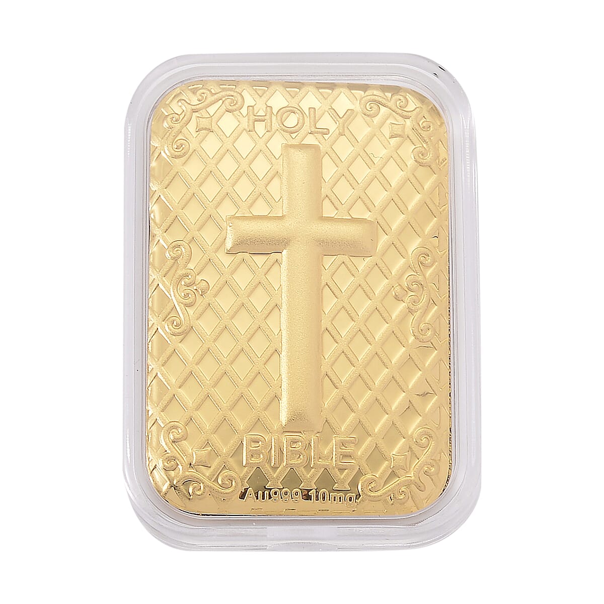 Doorbuster 24K Golden Bible Cross Emboss Sheet 31x45.5mm 10mg image number 0