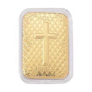 Doorbuster 24K Golden Bible Cross Emboss Sheet 31x45.5mm 10mg