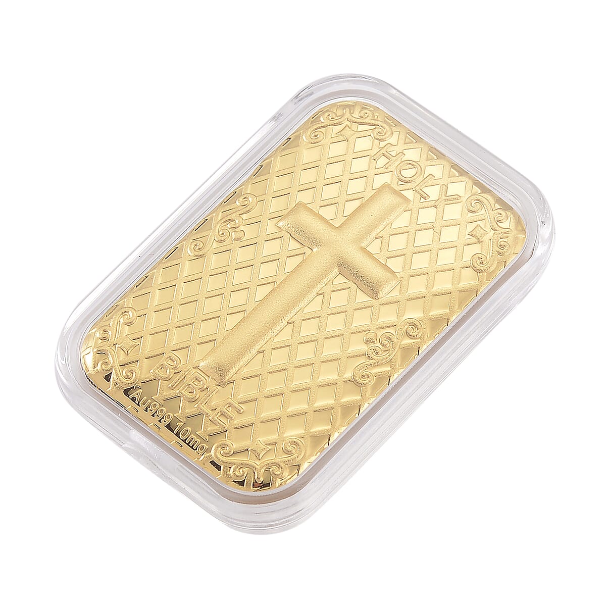 Doorbuster 24K Golden Bible Cross Emboss Sheet 31x45.5mm 10mg image number 2