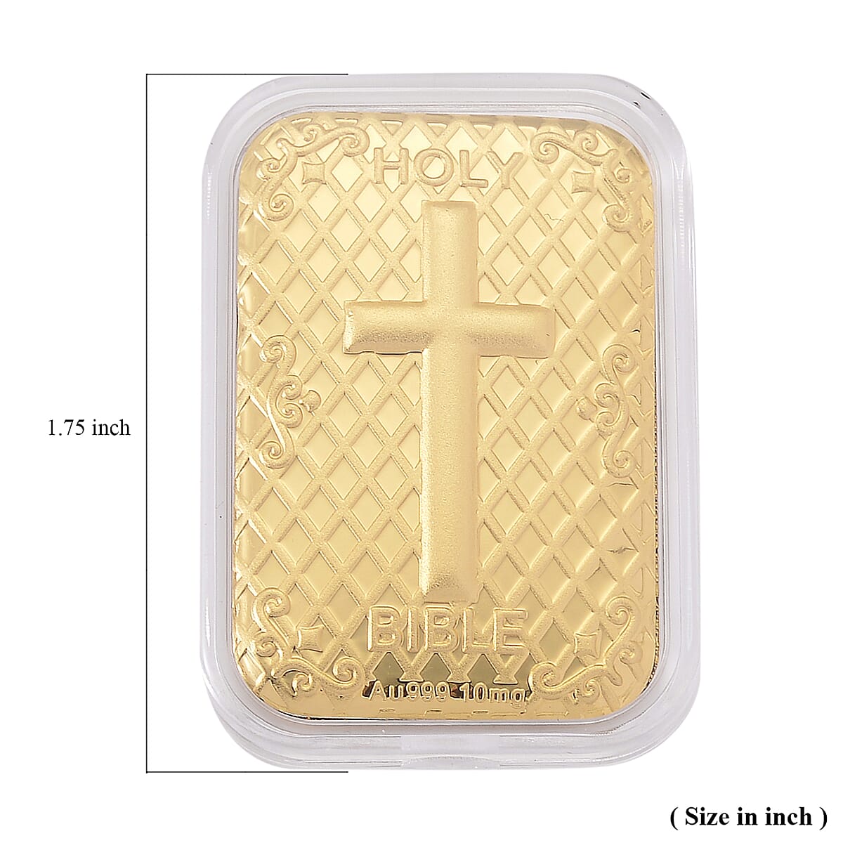 Doorbuster 24K Golden Bible Cross Emboss Sheet 31x45.5mm 10mg image number 4