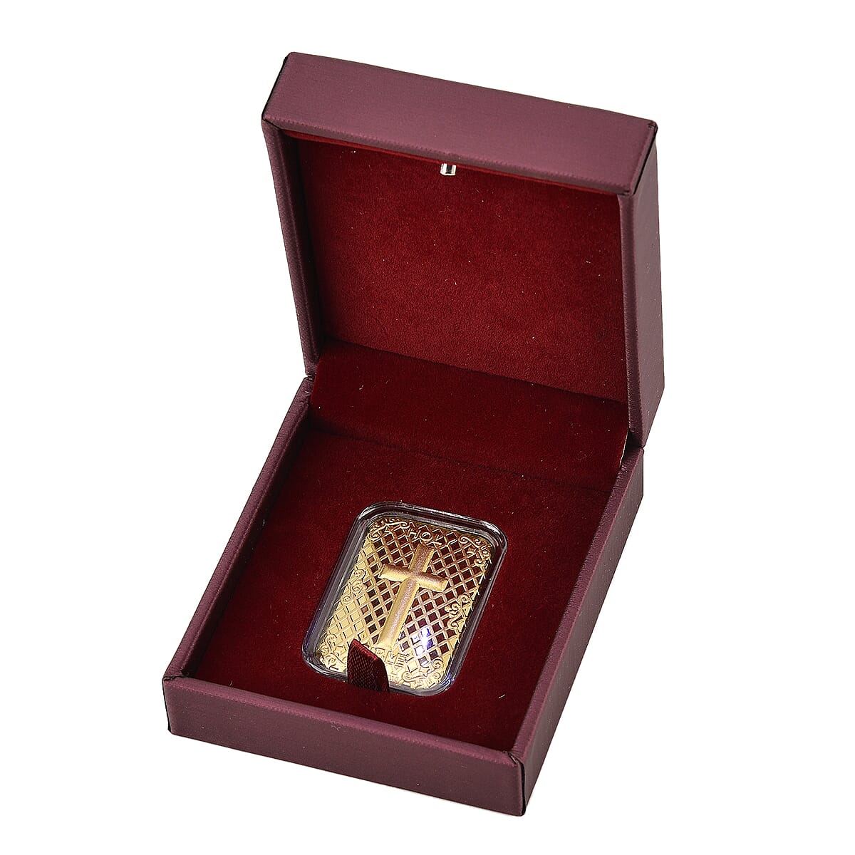  24K Golden Bible Cross Emboss Sheet 31x45.5mm 10mg image number 5