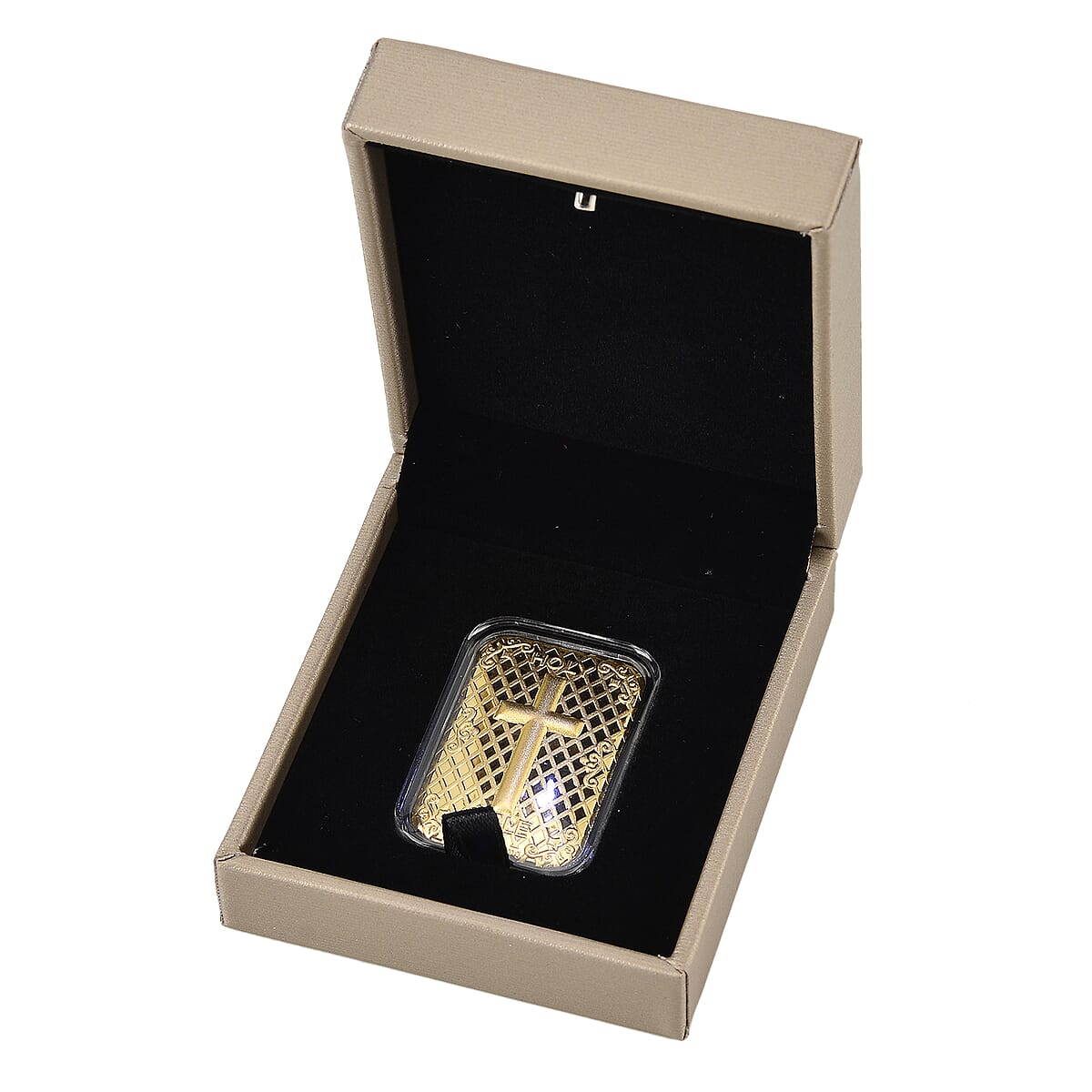  24K Golden Bible Cross Emboss Sheet 31x45.5mm 10mg image number 6