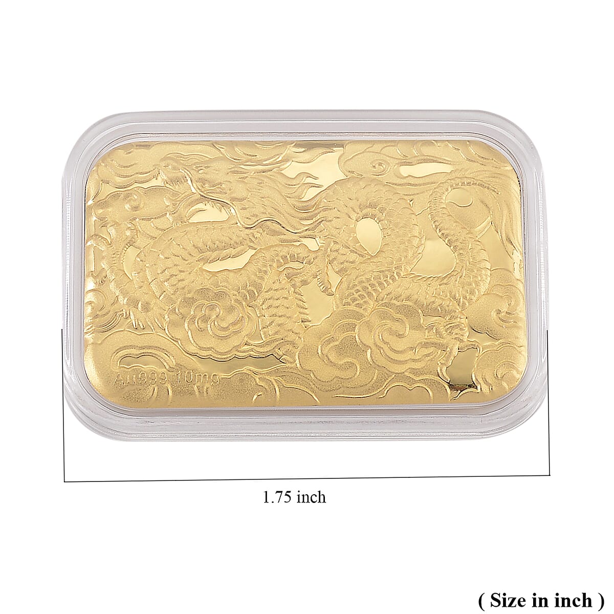 Doorbuster 24K Golden Dragon Embossed Sheet (41x26mm) 10mg image number 4