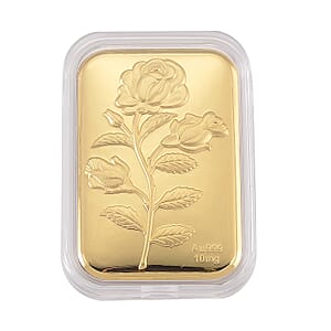 Doorbuster 24K Golden Love Rose Emboss Sheet 31x45.5mm 10mg
