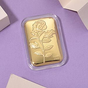 Doorbuster 24K Golden Love Rose Emboss Sheet 31x45.5mm 10mg