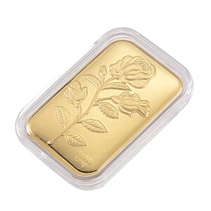 Doorbuster 24K Golden Love Rose Emboss Sheet 31x45.5mm 10mg