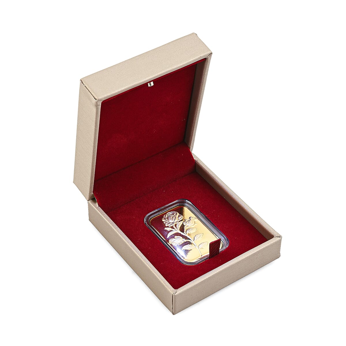 Doorbuster TLV 24K Golden Love Rose Emboss Sheet 31x45.5mm 10mg image number 5