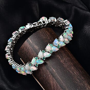 Ethiopian Welo Opal & Emerald / 7.25 Inches - Product card gallery slide 2 (10178326888761)