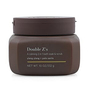 BODY BY TPH Double Z's 2 in 1 Bath Soak & Sugar Scrub for Dry Skin, Ylang Ylang Notes, 10 oz.