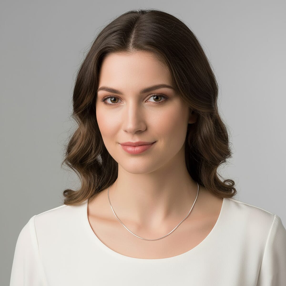 Diamond-cut Snake Chain with Ball Necklace in Rhodium Over Sterling Silver 4.70 Grams 24 Inches image number 2