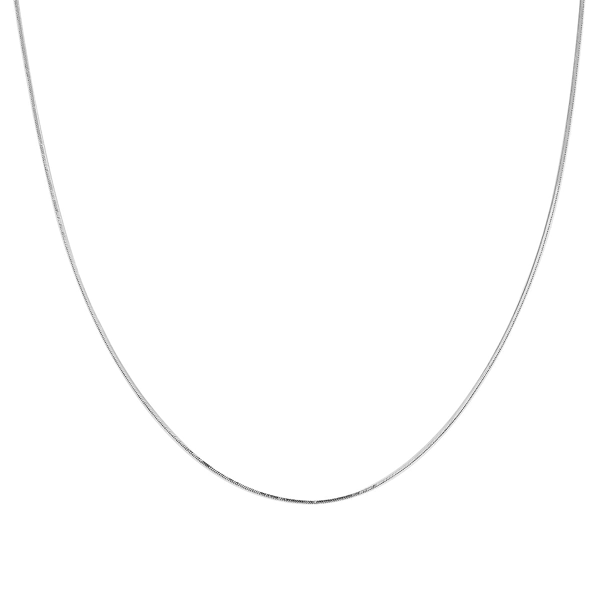 Diamond-cut Snake Chain with Ball Necklace in Rhodium Over Sterling Silver 4.70 Grams 24 Inches image number 3