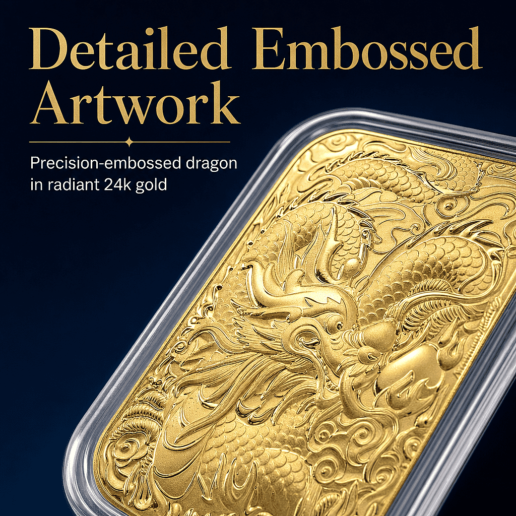 Dragon 24k Gold Embossed Sheet 10mg