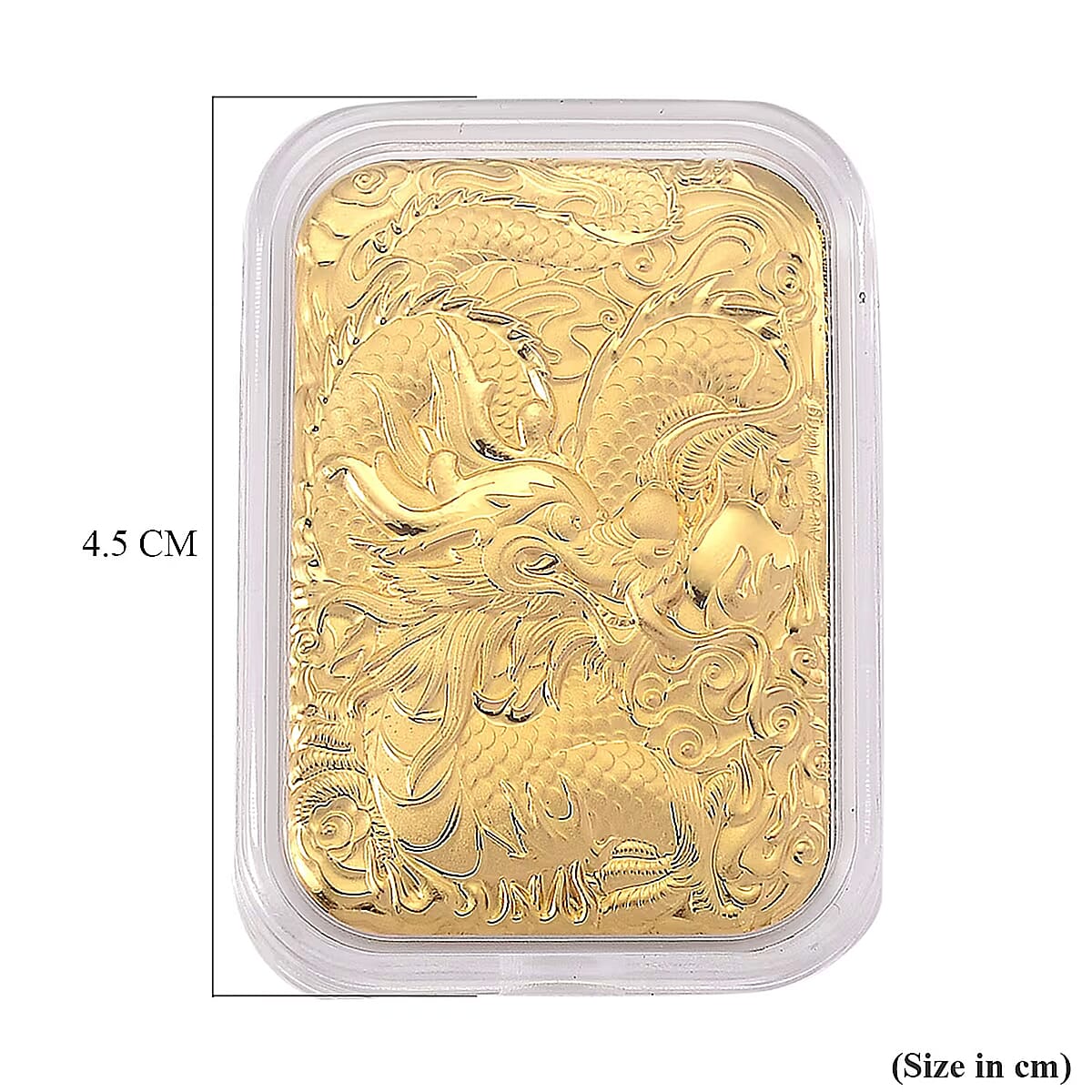 24K Gold Legendary Dragon - A Guardian of Fortune Embossed Sheet (31x45.5mm) 10mg image number 5