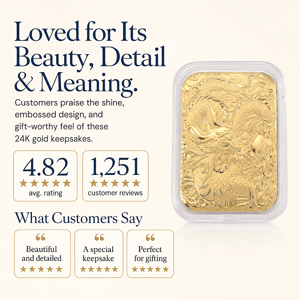Dragon 24k Gold Embossed Sheet 10mg