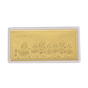 Doorbuster 24K Golden Fortune Seven Horses Emboss Sheet 103x49mm (1 g)