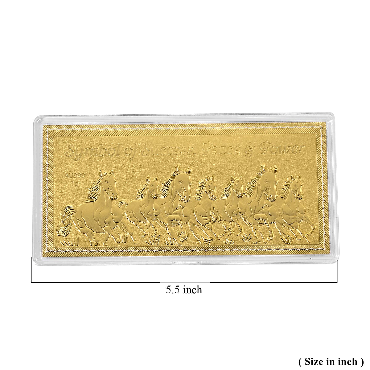 Doorbuster 24K Golden Fortune Seven Horses Emboss Sheet 103x49mm (1 g) image number 5