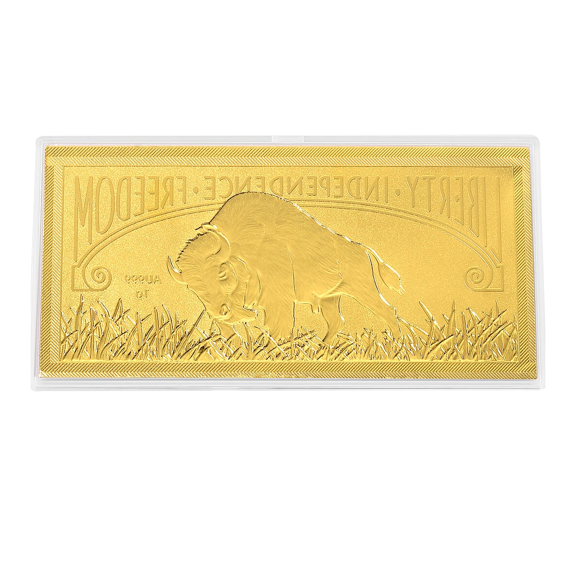 24K Golden Pride of American Buffalo Embossed Sheet (103mmx49mm) 1g image number 3